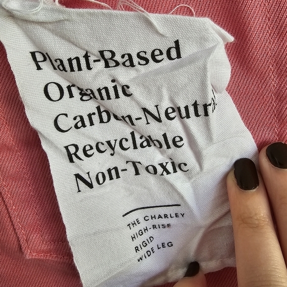 Boyish "The Charley" High Rise Rigid Wide Leg Pink Jeans - Picture 6 of 10